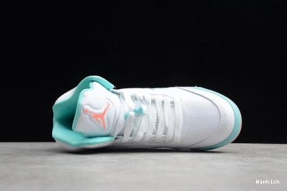 RETRO 5 'LIGHT AIR 440892-100 AQUA' GS JORDAN 0811